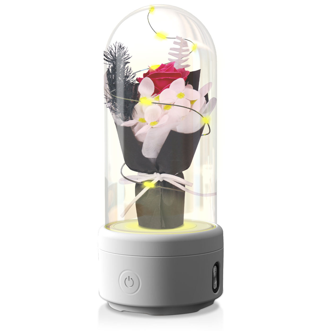 Creative 2 In 1 Bouquet LED Light And Bluetooth-compatible Speaker - A Trust Market