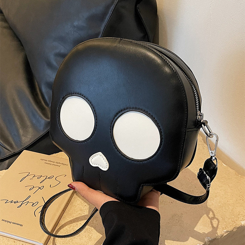 Cute Small Round Skull Bag