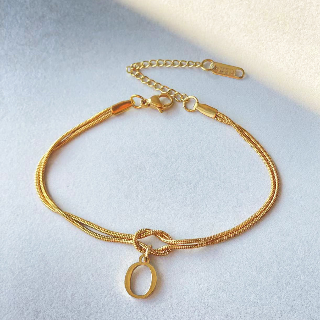 Wonderful A-Z Love Knot Bracelets For Couple