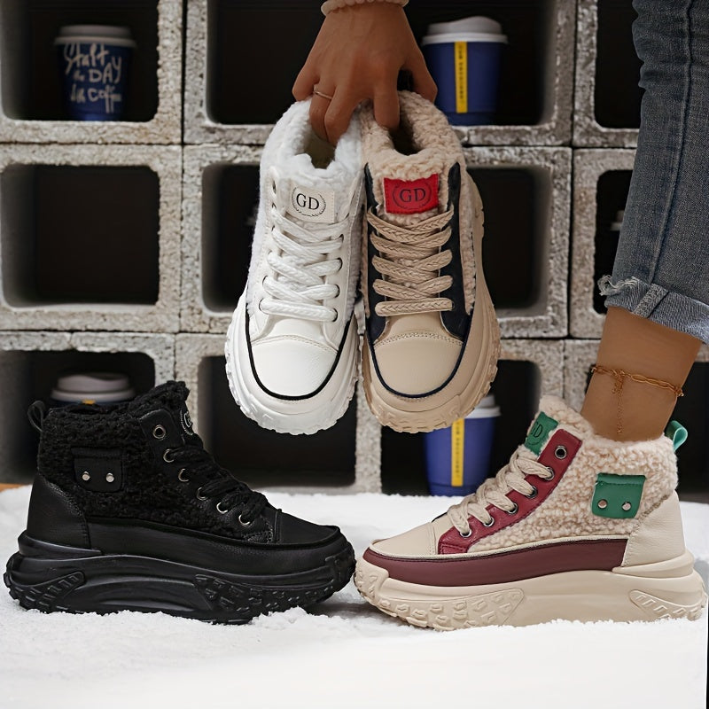 Thick And Warm Boots With Velvet For Women And Students