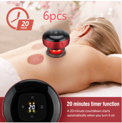 Electric Vacuum Cupping Massage Body. Cups For Anti-Cellulite Therapy And Body Massager