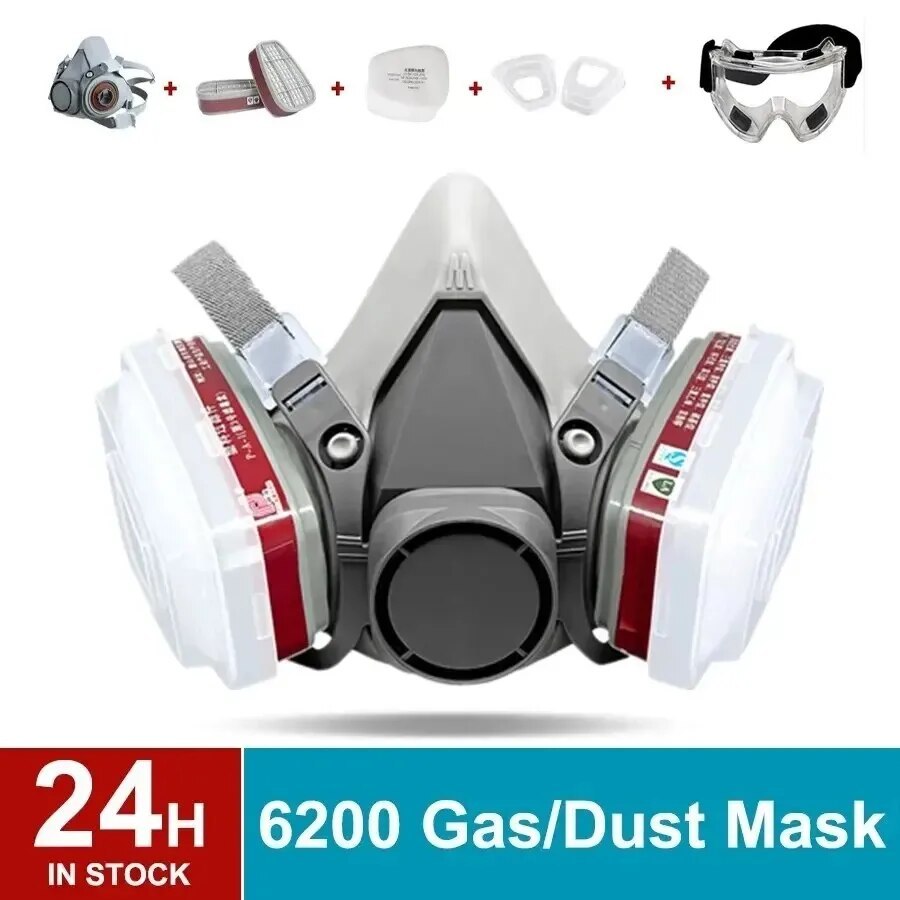 Original Reusable Respirator Half Face Cover Gas Mask With Fog-proof