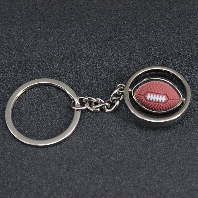 Fantastic Rotating American Football Keychain