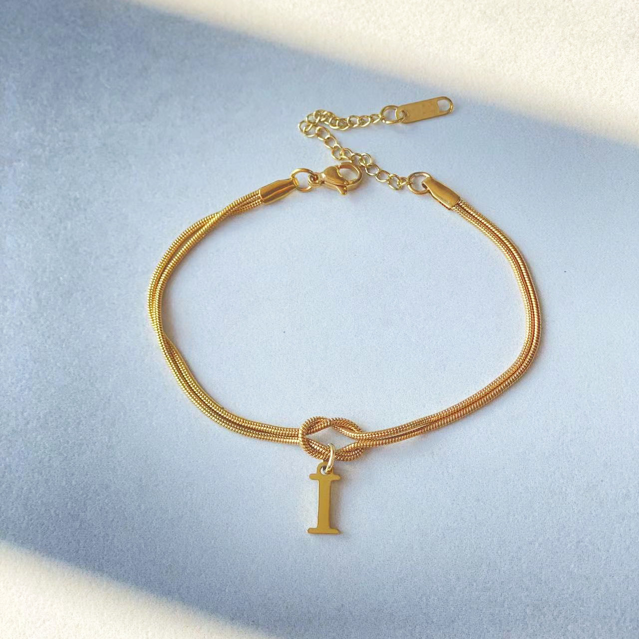 Wonderful A-Z Love Knot Bracelets For Couple