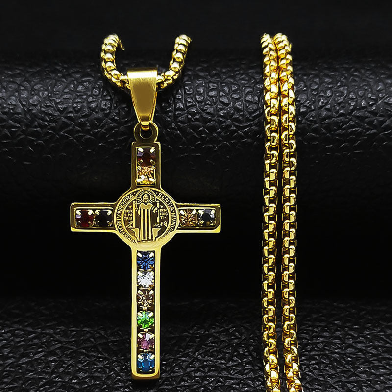 St. Benedict Pendant And Necklace