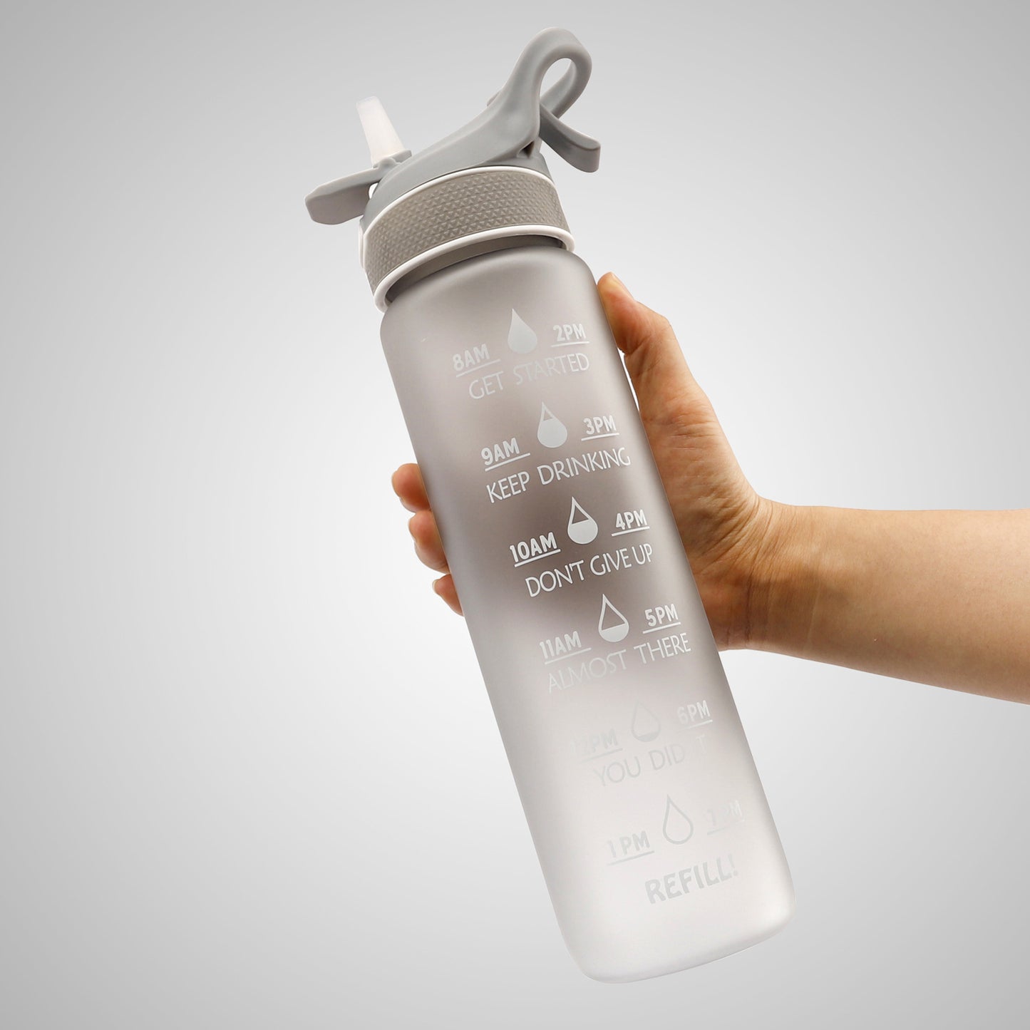 Water Bottle Scrub Bounce Cover Straw Space Cup Sports Water Bottle - A Trust Market
