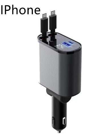 Great Super Fast Car Charger 100W With USB And TYPE-C Adapter