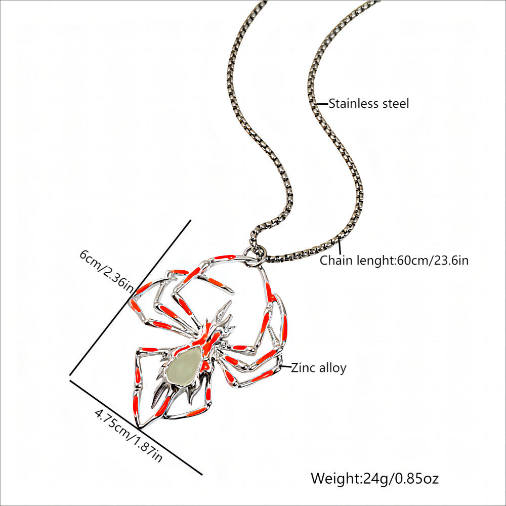 Creative Luminous Spider Necklace