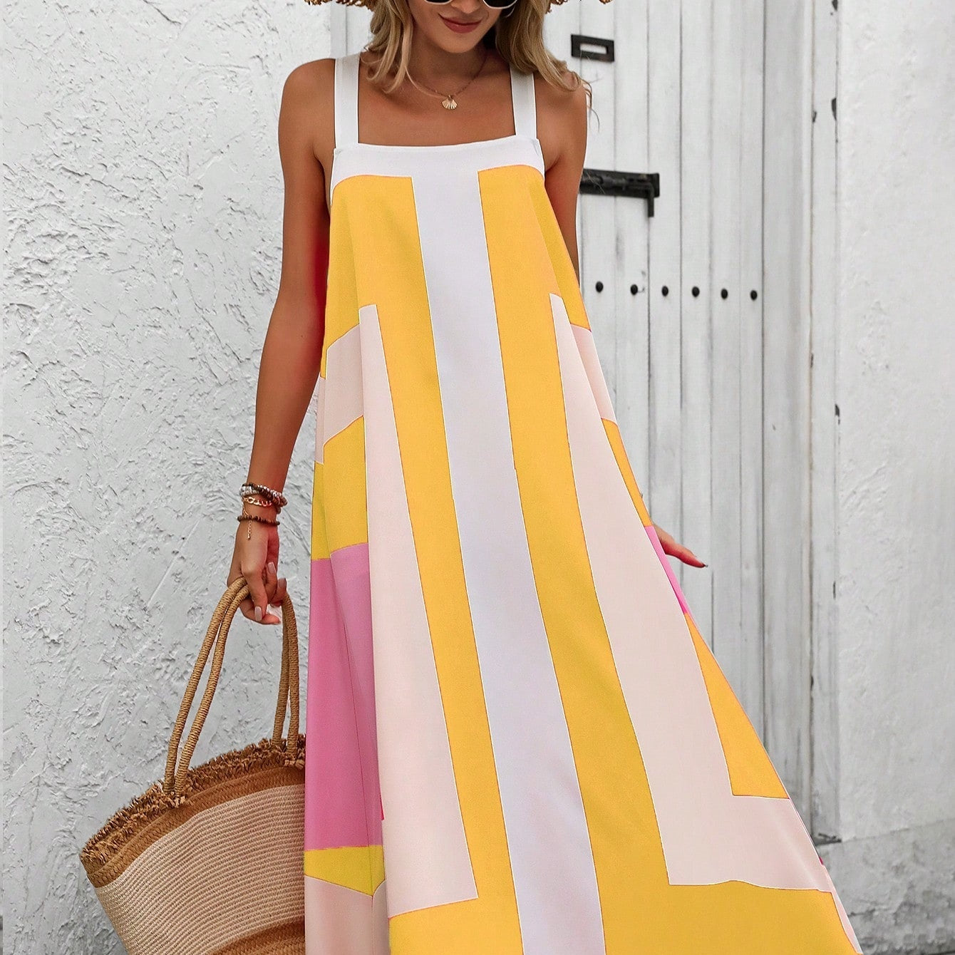 Stunning Women's Minimalist Strap Dress For Daily Wear