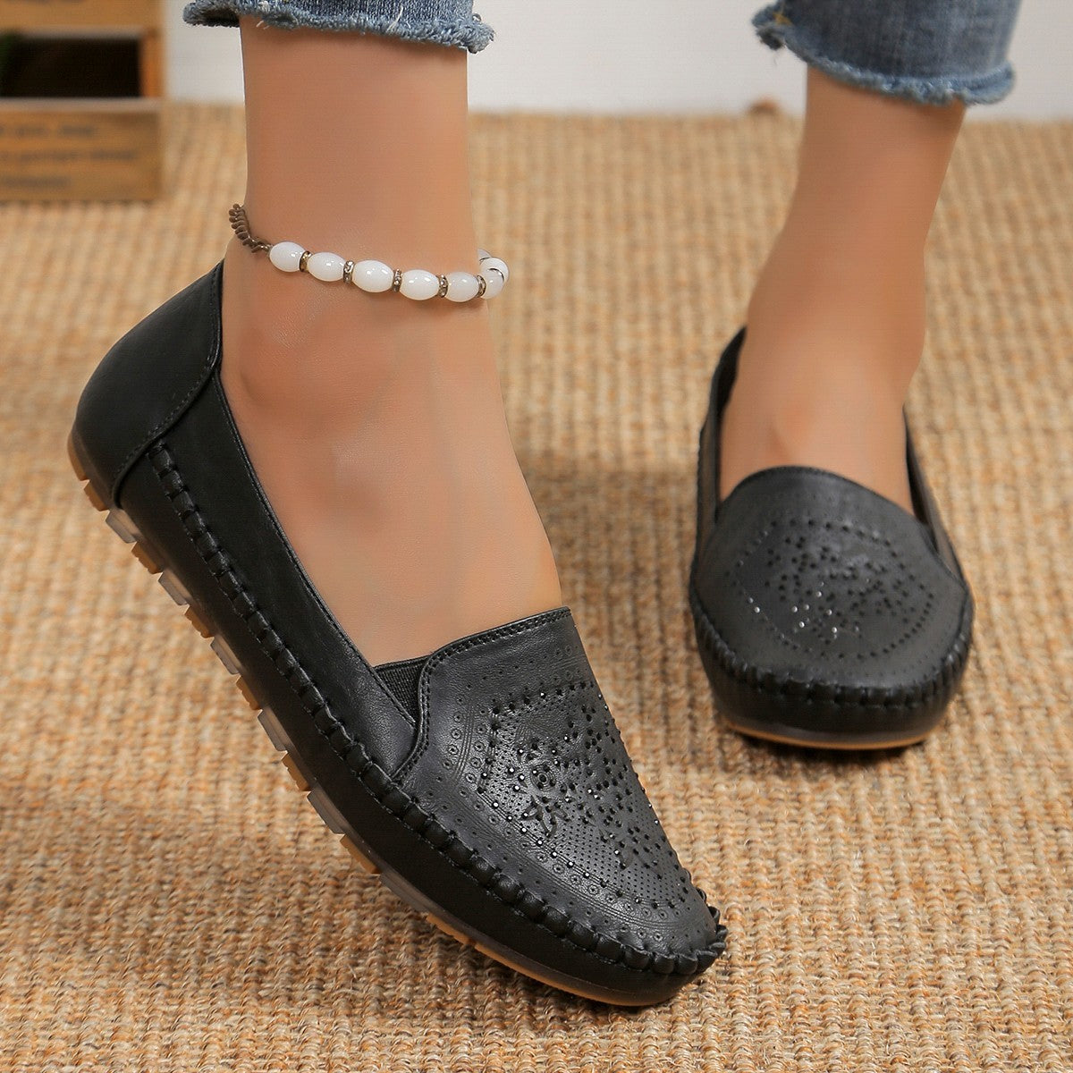 Handmade Casual Stitching Gommino Shoes for Women - A Trust Market