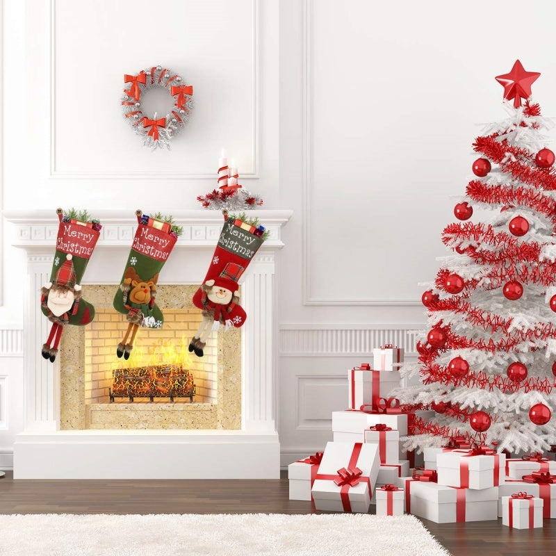 Christmas Big Sock Tree Pendant
