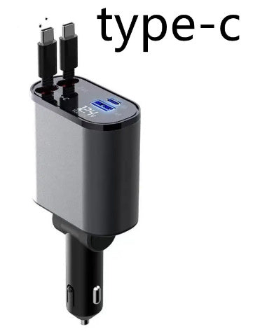 Great Super Fast Car Charger 100W With USB And TYPE-C Adapter
