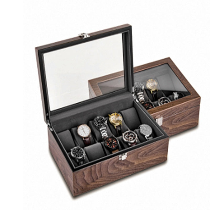 Walnut Watch Organizer Box - A Trust Market