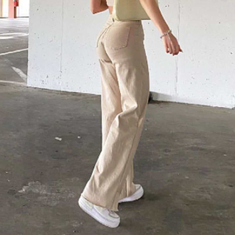 Spice Girl Style High Waist Slim Jeans Bell Bottoms - A Trust Market