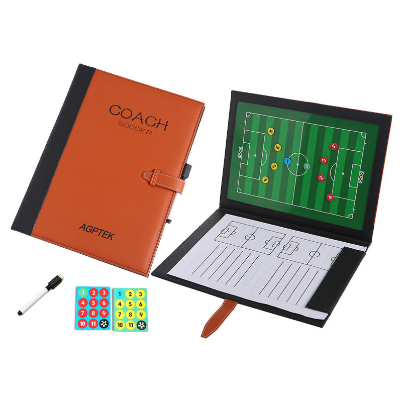 Soccer Tactical Board With Magnetic and Leather Cover - A Trust Market
