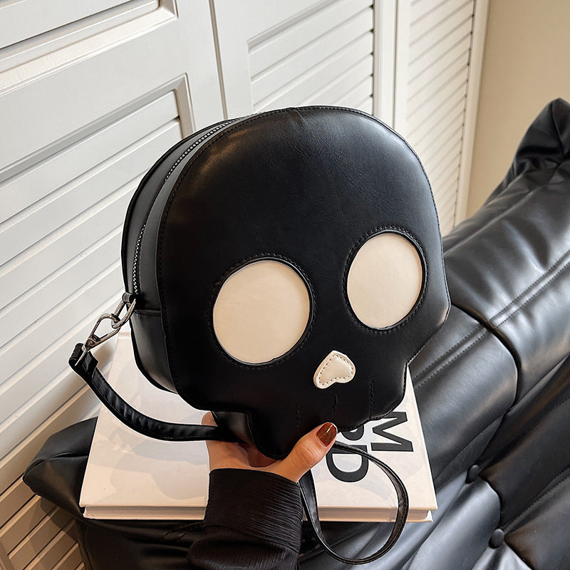 Cute Small Round Skull Bag