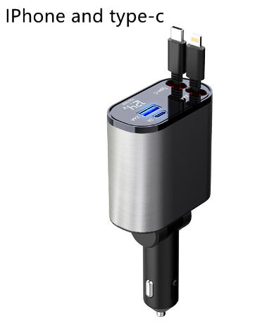 Great Super Fast Car Charger 100W With USB And TYPE-C Adapter