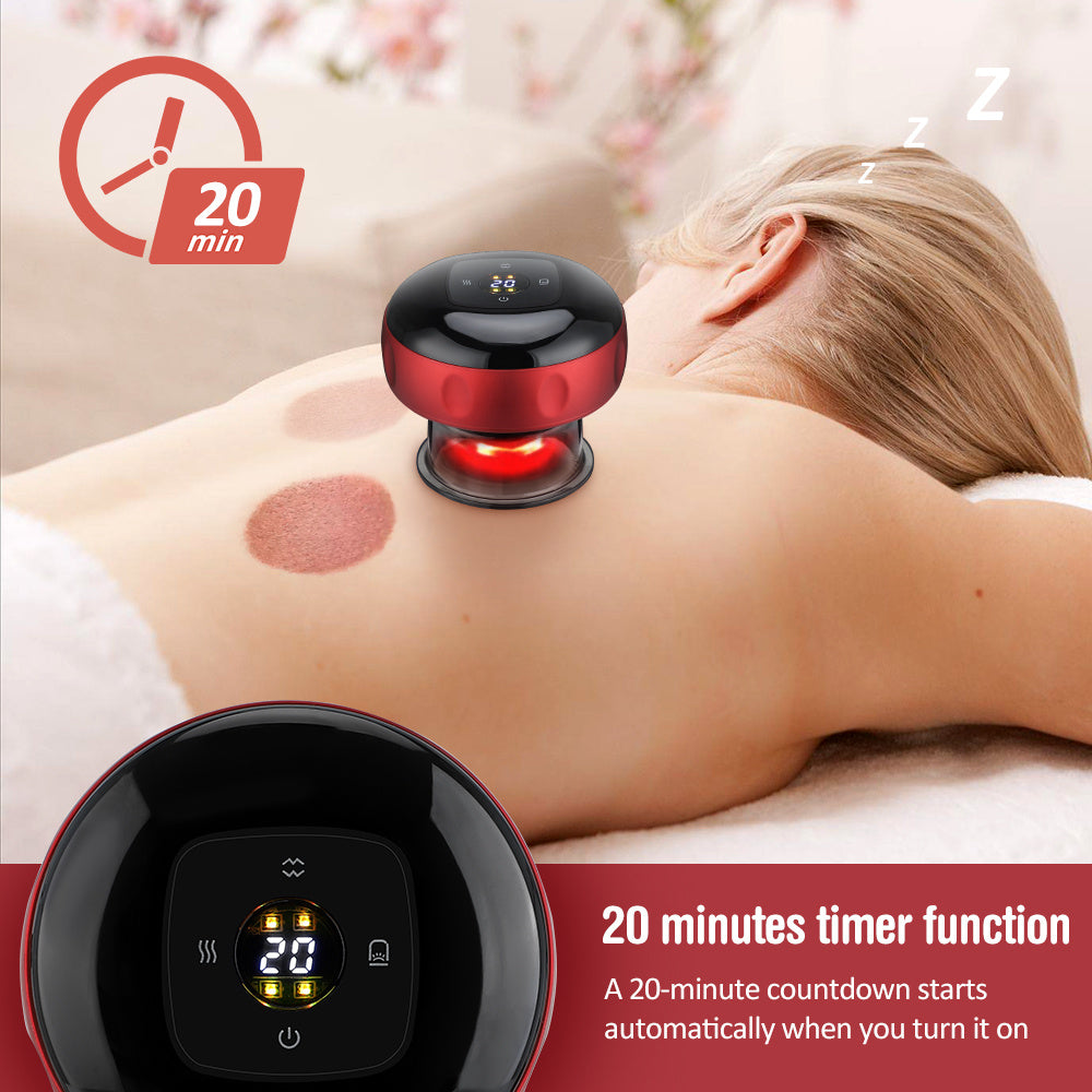 Electric Vacuum Cupping Massage Body. Cups For Anti-Cellulite Therapy And Body Massager