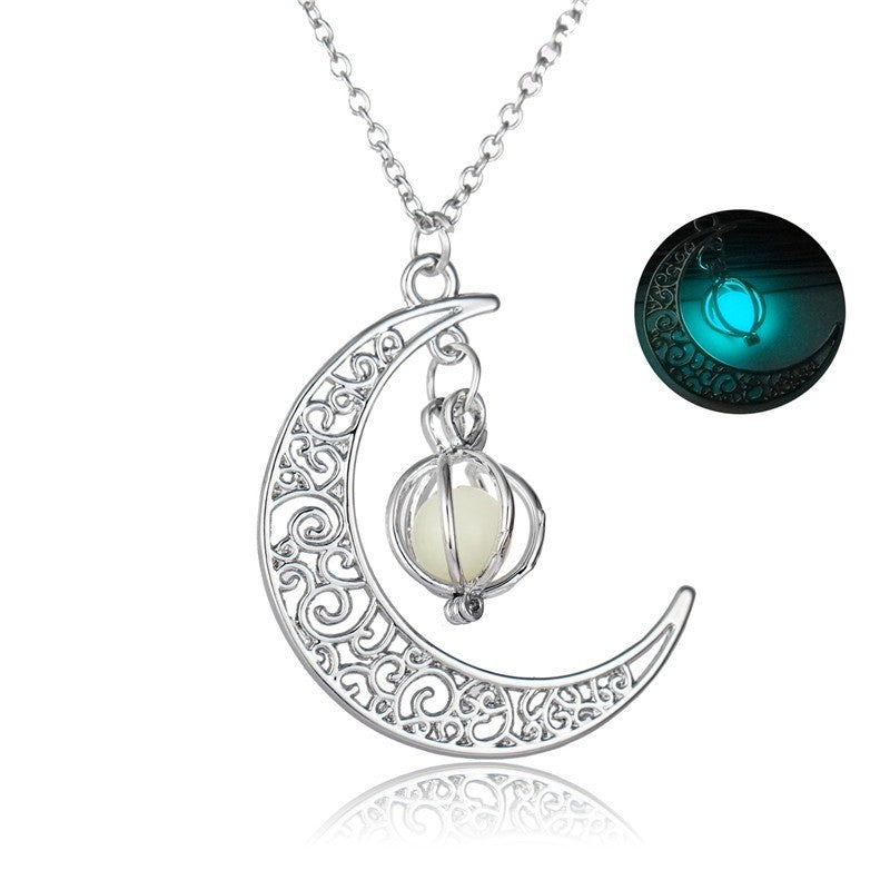 Fabulous Moon or Turtle Luminous Necklace - A Trust Market