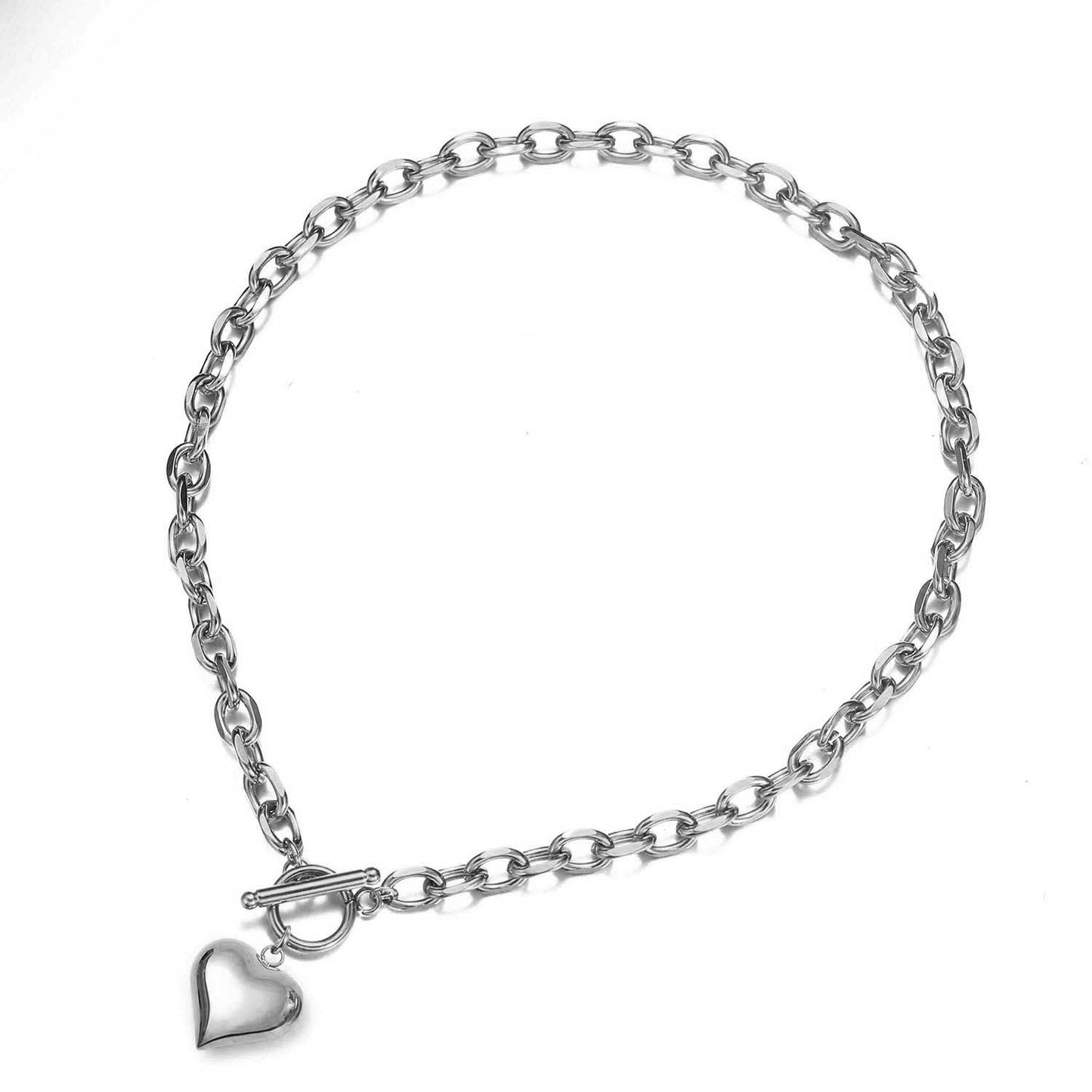 Beautiful Stainless Steel Heart Pendant 📿