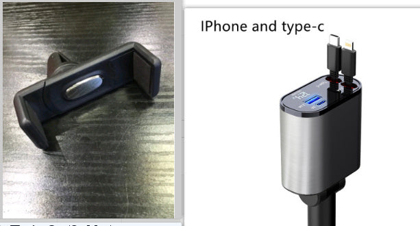 Great Super Fast Car Charger 100W With USB And TYPE-C Adapter