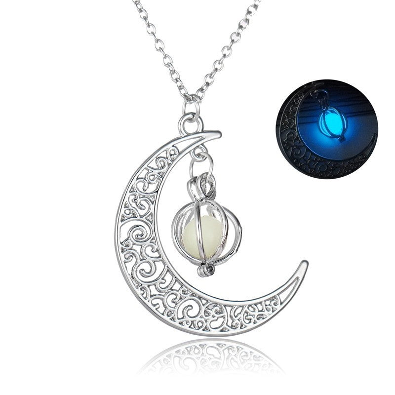 Fabulous Moon or Turtle Luminous Necklace - A Trust Market