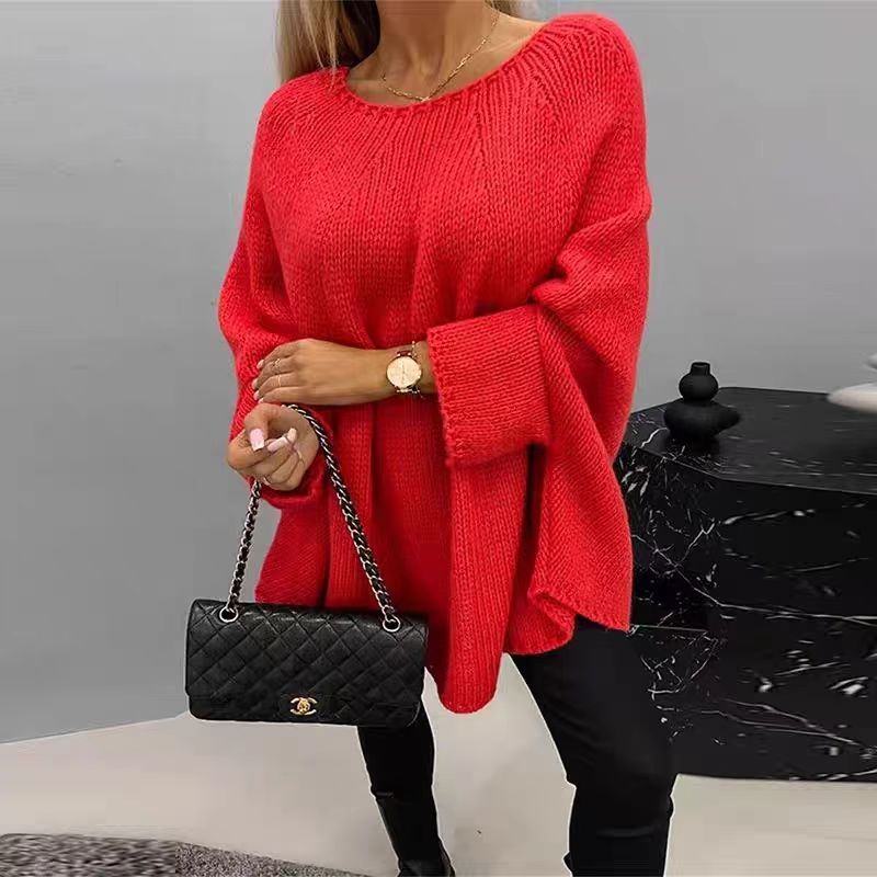 Winter Loose Batwing Sleeve Pullover