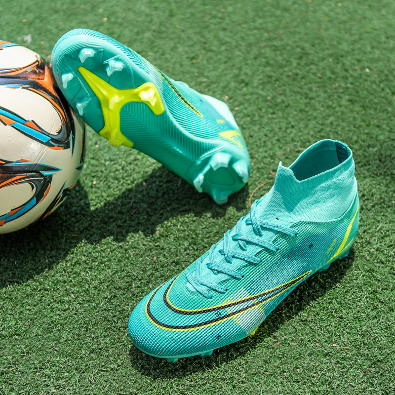 High Top Soccer/Football Boots For natural or Artificial Turf