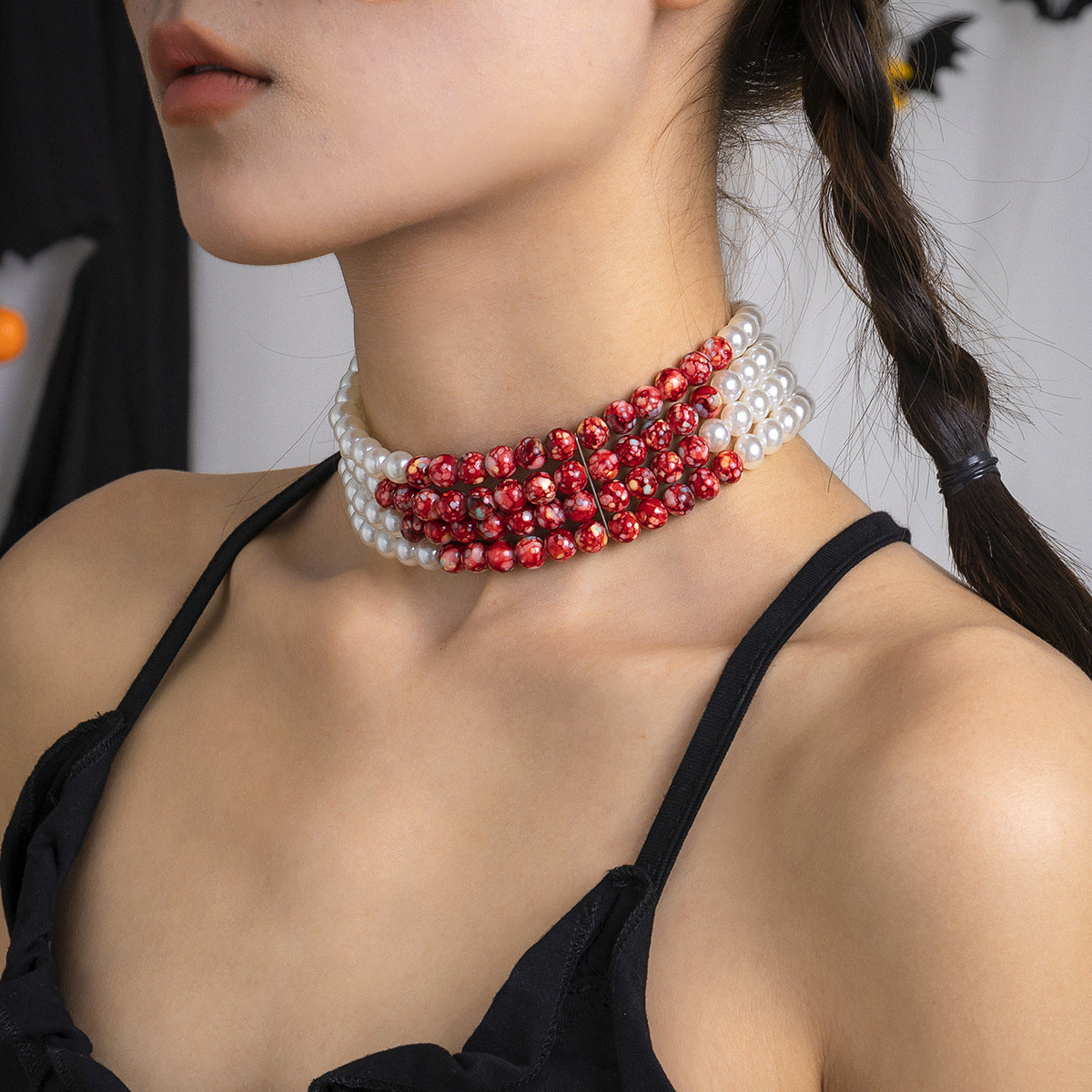 Fashion Gothic Pearl Necklace