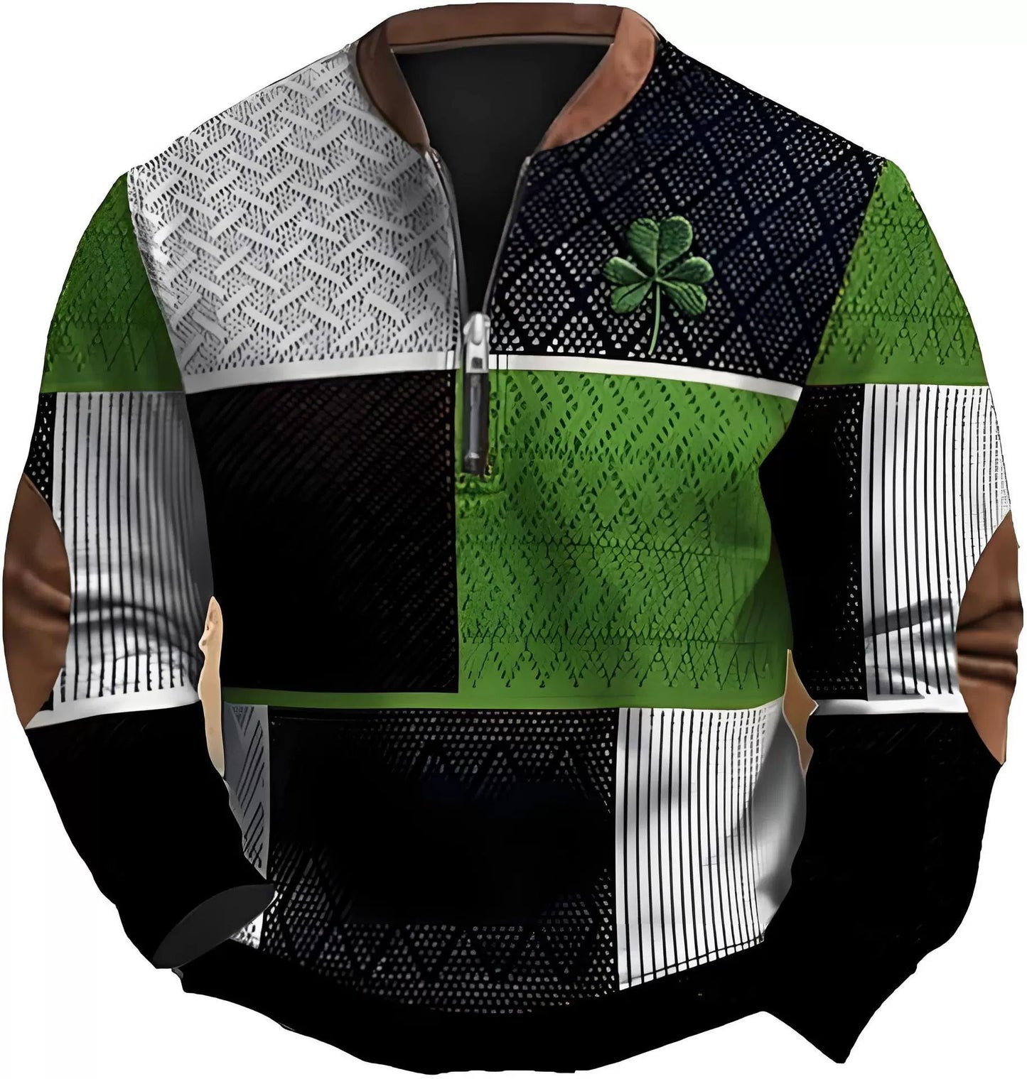 Great Sweatshirt With Zipper For Men ☘️