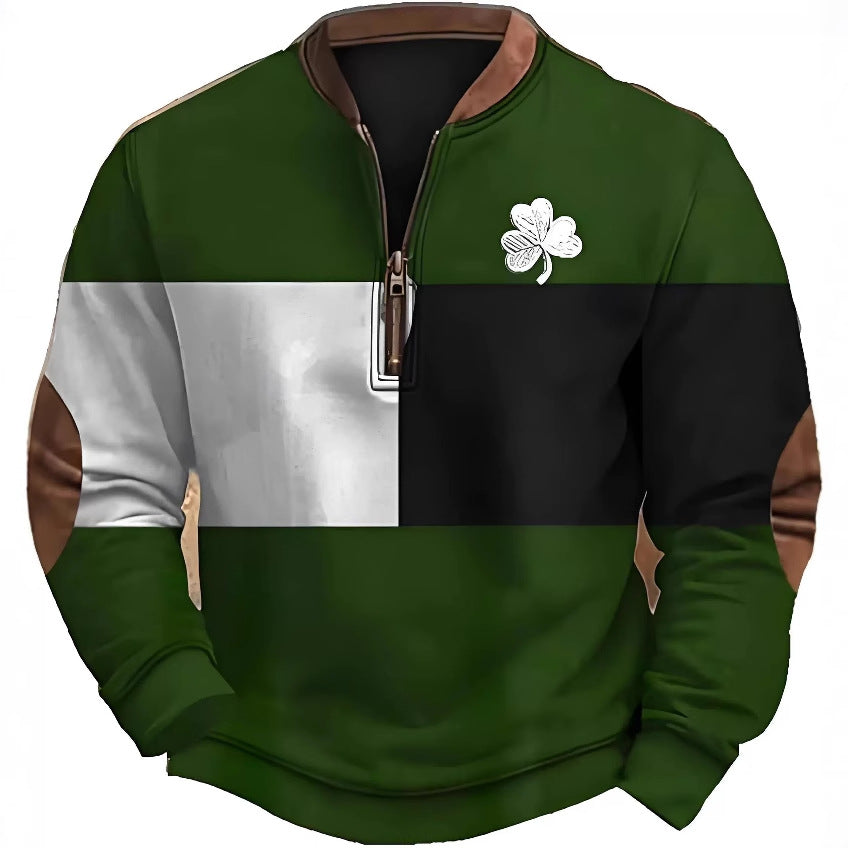 Great Sweatshirt With Zipper For Men ☘️