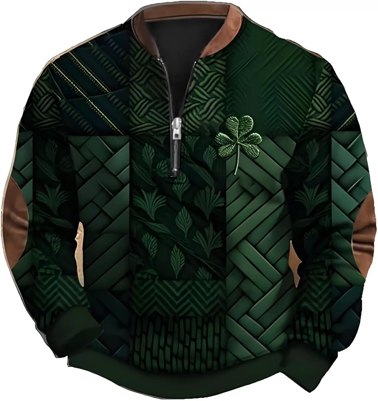 Great Sweatshirt With Zipper For Men ☘️