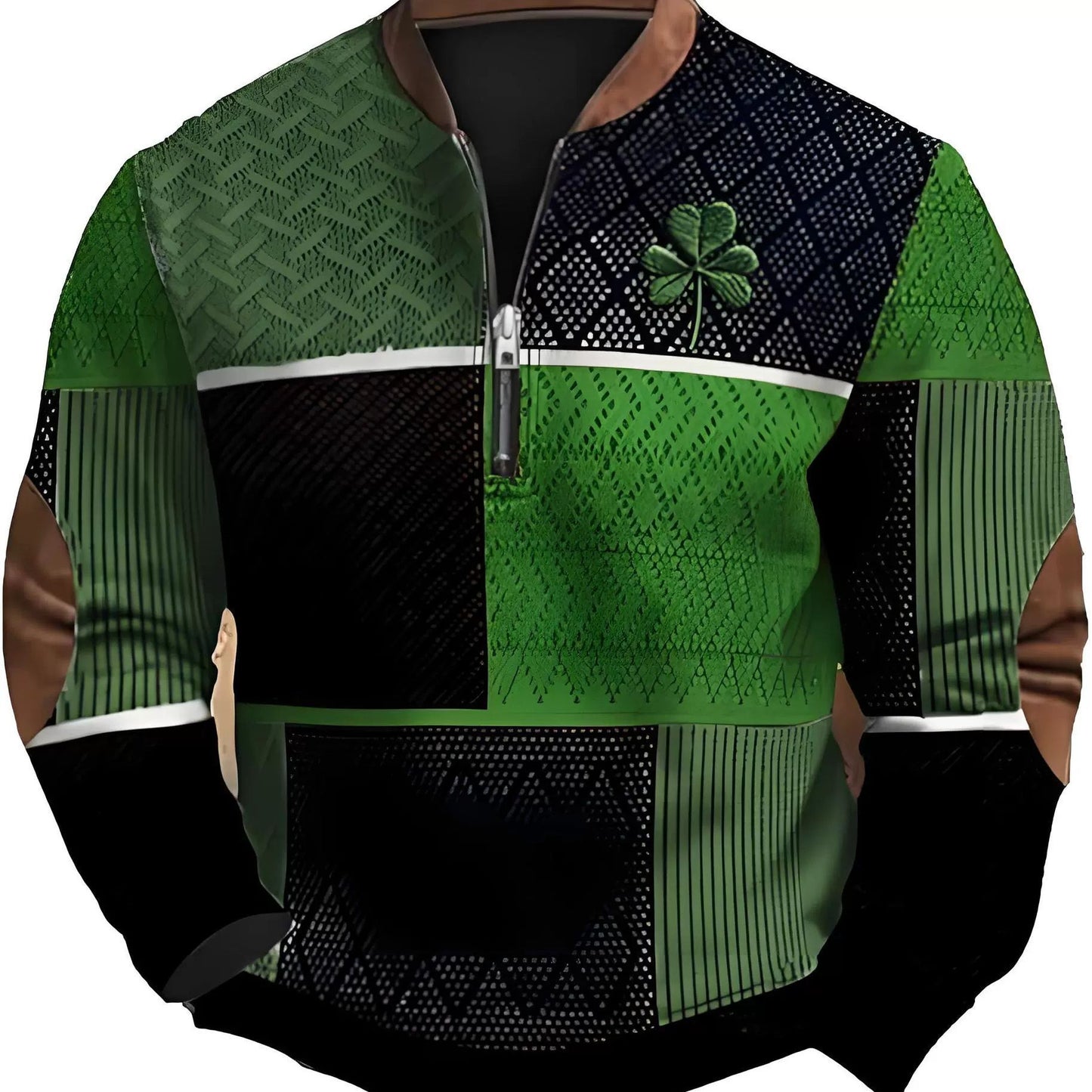 Great Sweatshirt With Zipper For Men ☘️