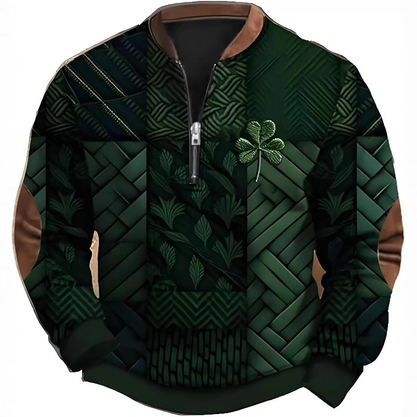 Great Sweatshirt With Zipper For Men ☘️