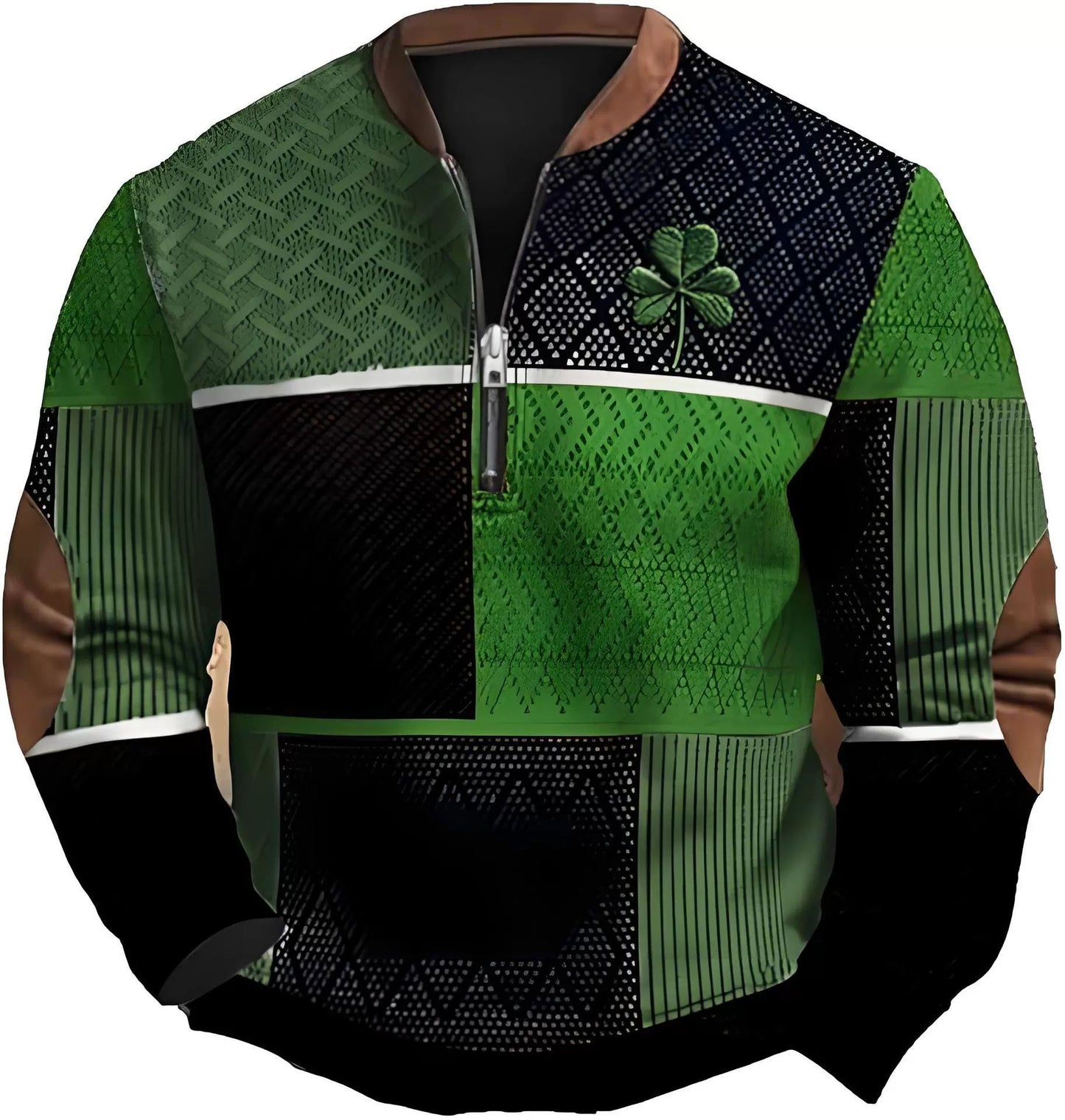 Great Sweatshirt With Zipper For Men ☘️