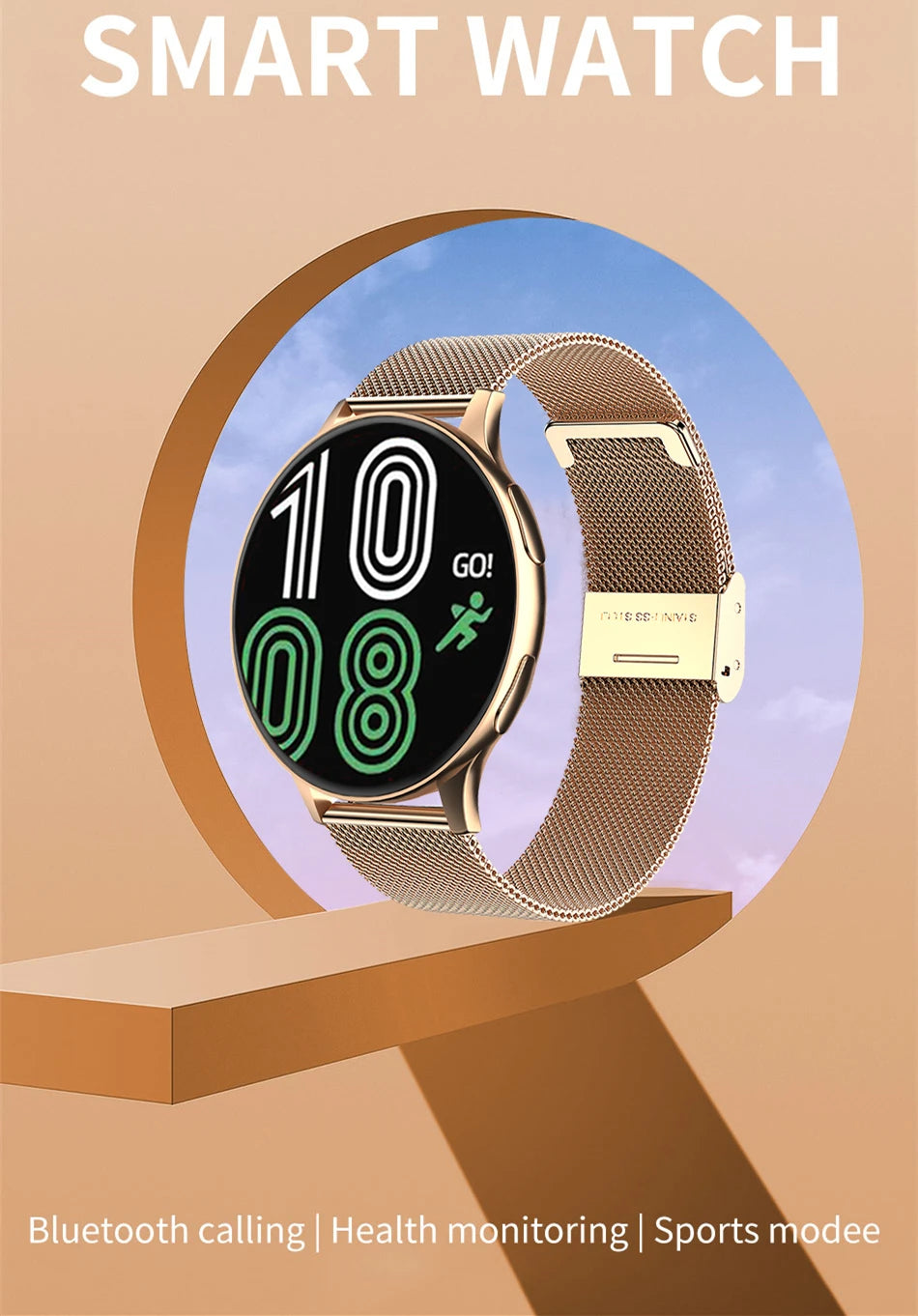 LIGE Men Smart Watch With Heart Rate and Blood Pressure Monitoring