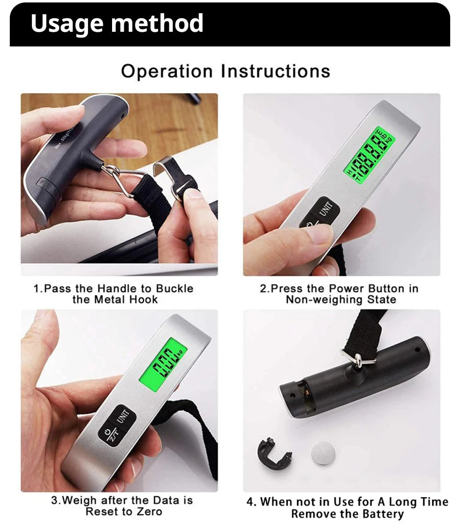 Portable Digital Baggage Weight Balance