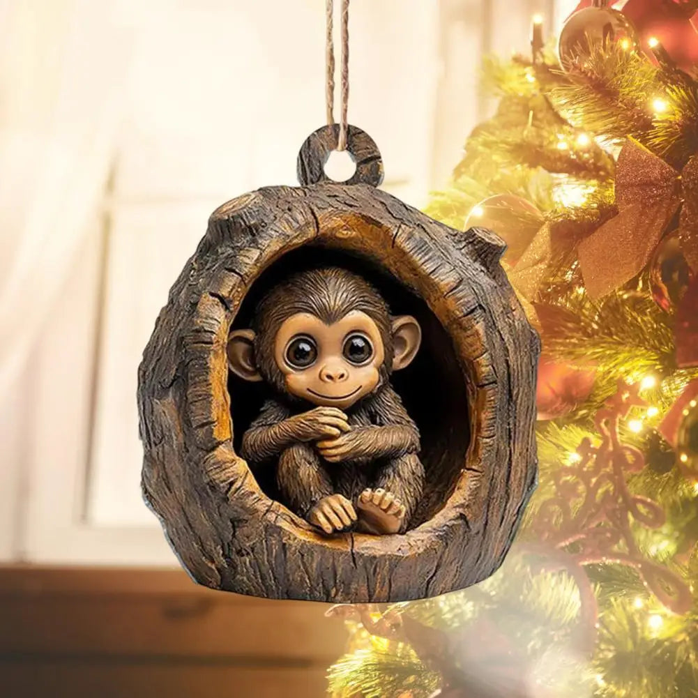 Christmas Ornaments In Acrylic Cartoon For Christmas And Home Decoration