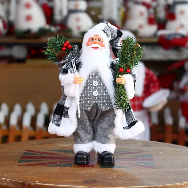 Santa Claus Doll with Gift Bags For Christmas Decoration