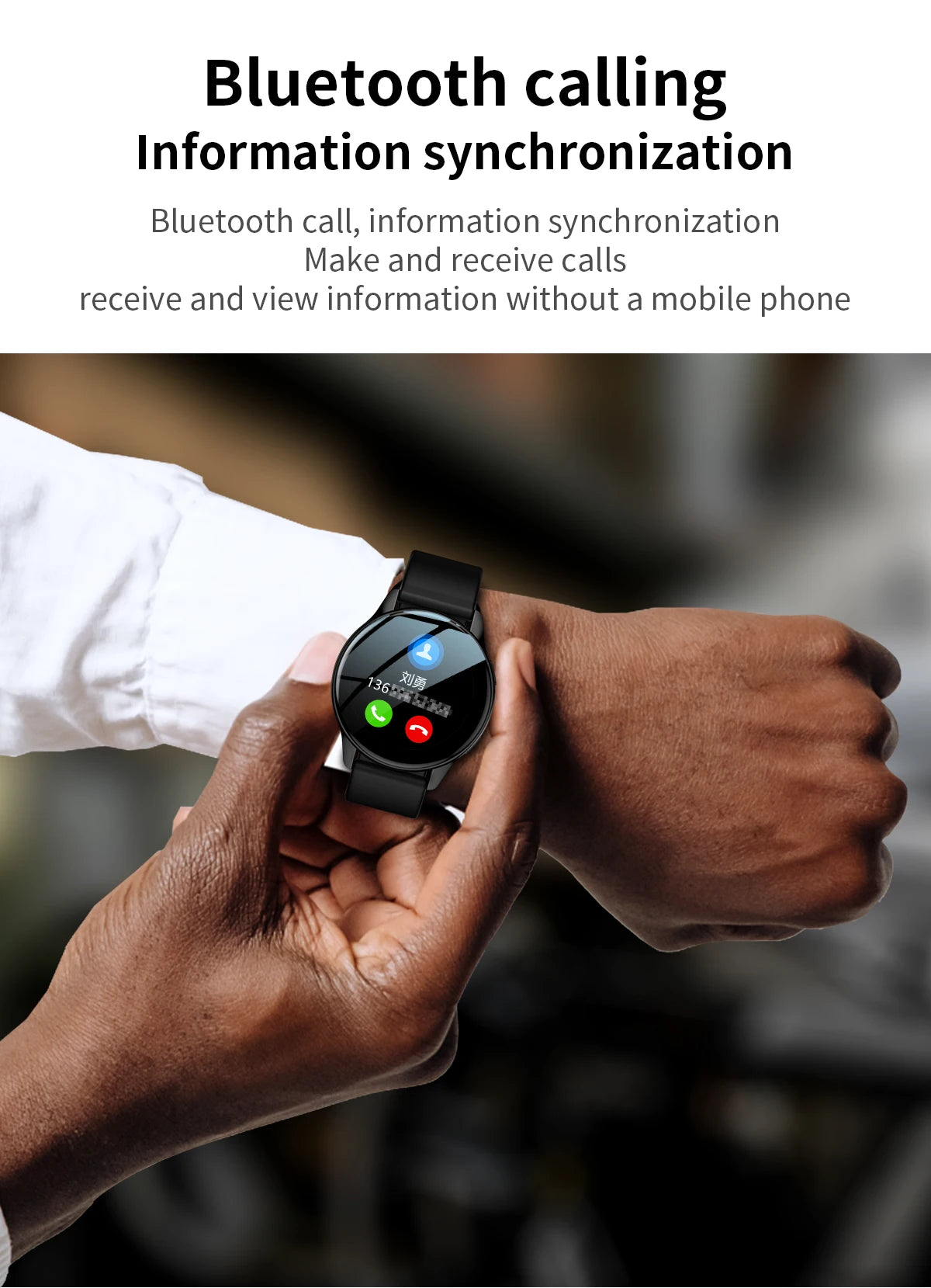 LIGE Men Smart Watch With Heart Rate and Blood Pressure Monitoring