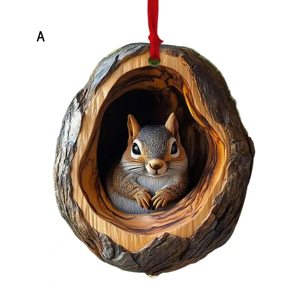 Christmas Ornaments In Acrylic Cartoon For Christmas And Home Decoration