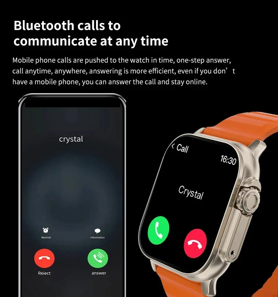 Exquisite Design Ultra Smartwatch With Bluetooth And Heart Rate Monitor (SALE 🚨)