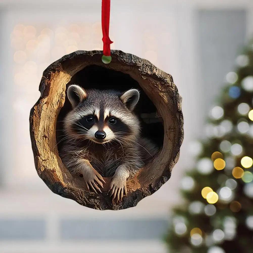 Christmas Ornaments In Acrylic Cartoon For Christmas And Home Decoration