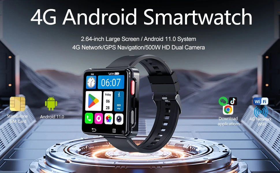 Innovative Big Screen Smartwatch With Bluetooth And SIM