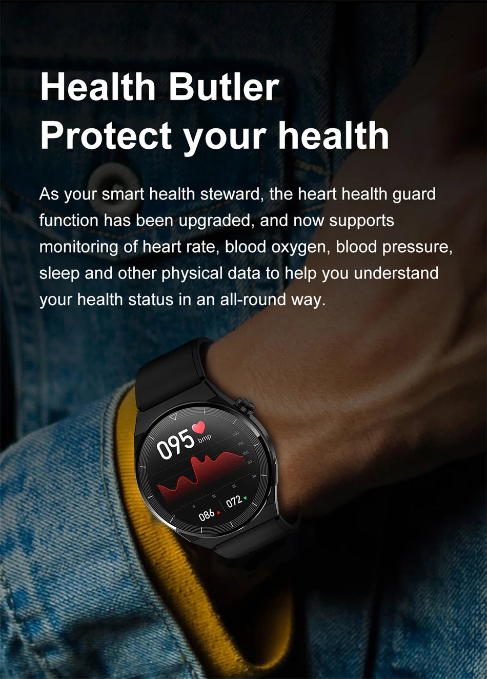 Great Smartwatch 4 Pro With Bluetooth Phone Call and GPS