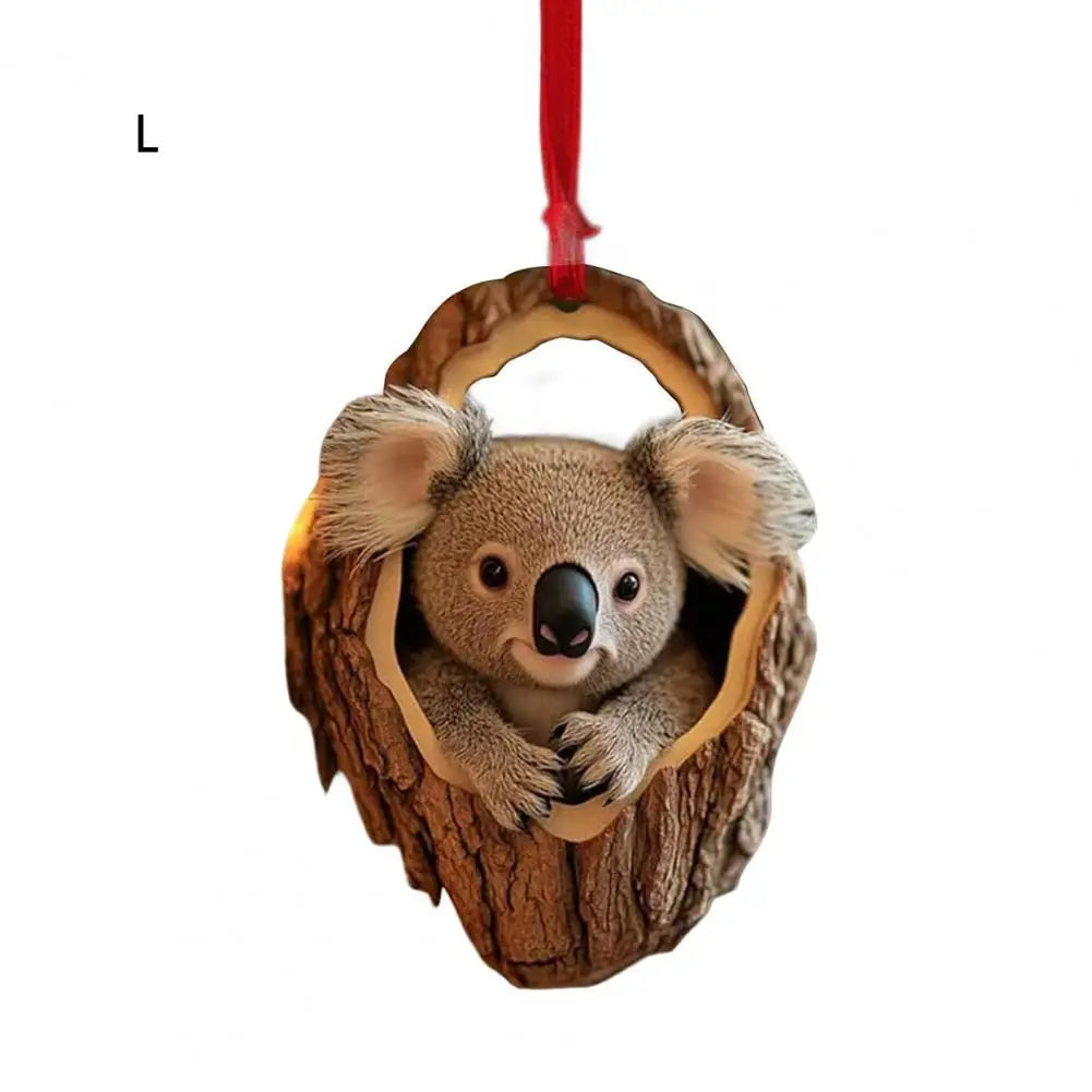 Christmas Ornaments In Acrylic Cartoon For Christmas And Home Decoration