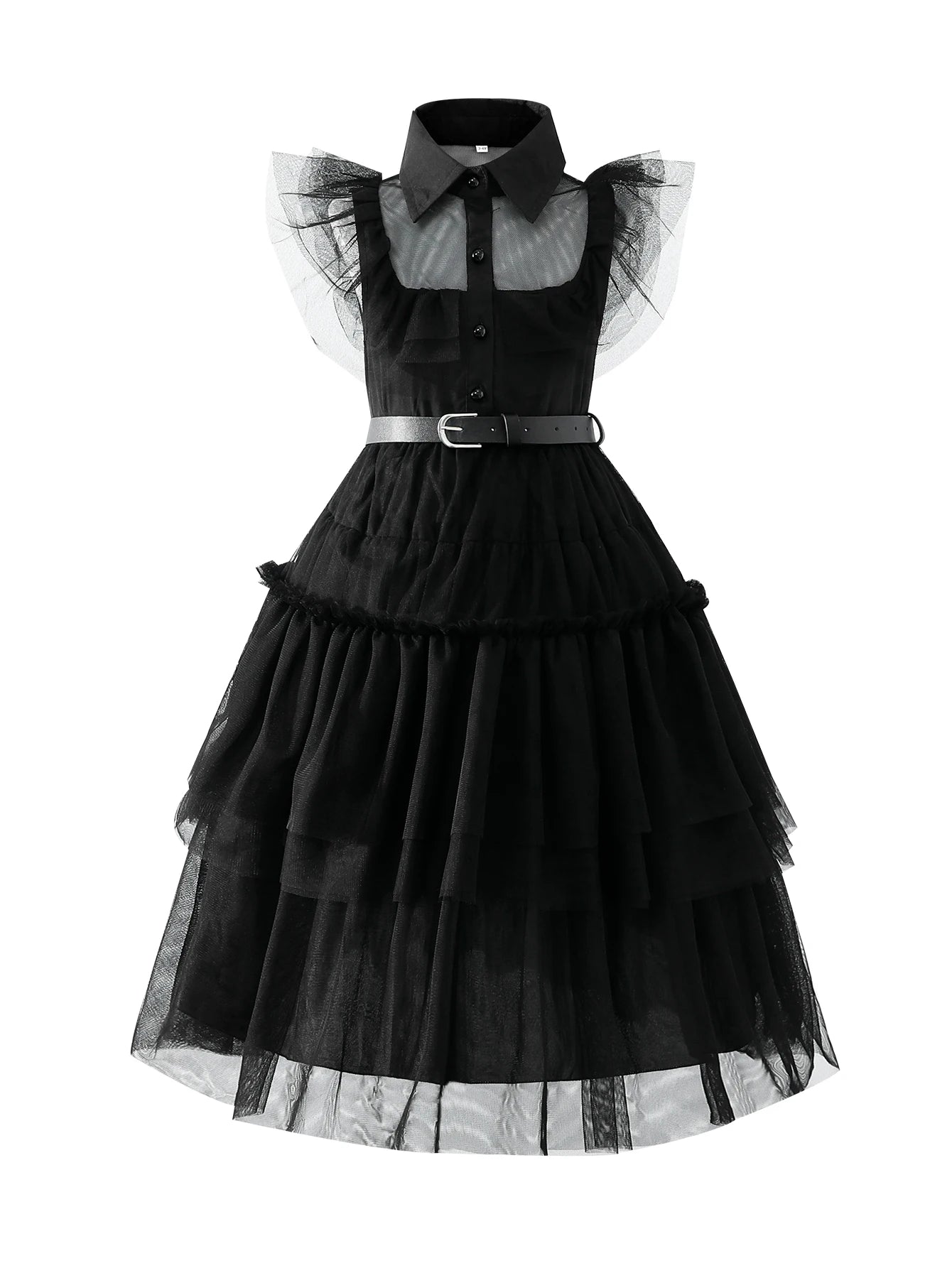 Fantasia de Wednesday Addams para crianças