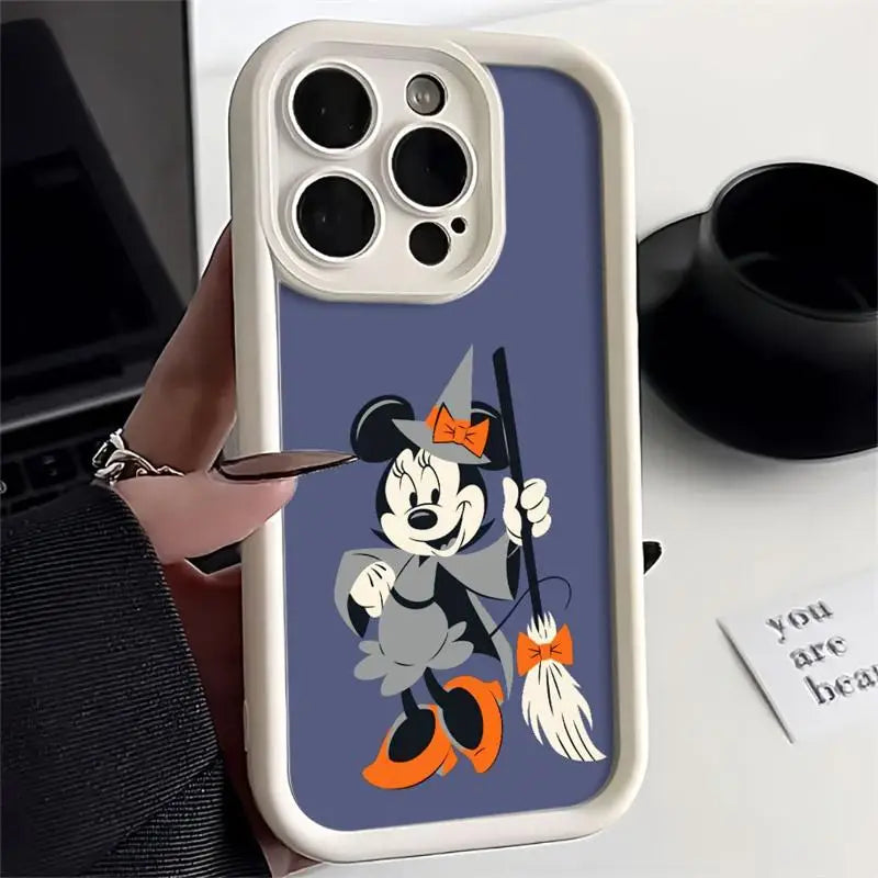 Mickey & Minnie Liquid Silicone Phone Case For Apple iPhone 11 12 13 14 15 - A Trust Market