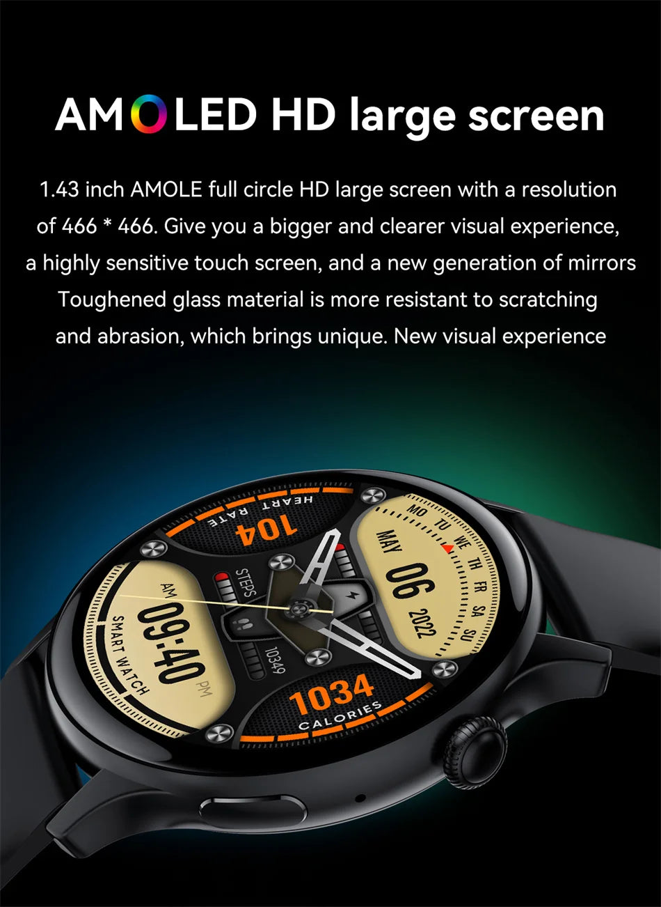 Fantastic True AMOLED Smartwatch With Health Tracker And Voice Calling