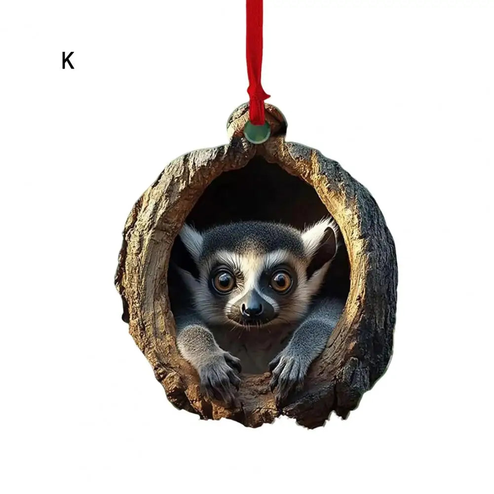 Christmas Ornaments In Acrylic Cartoon For Christmas And Home Decoration